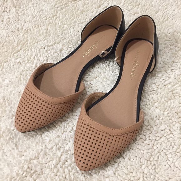 Shoes - Color-block D'orsay Flats